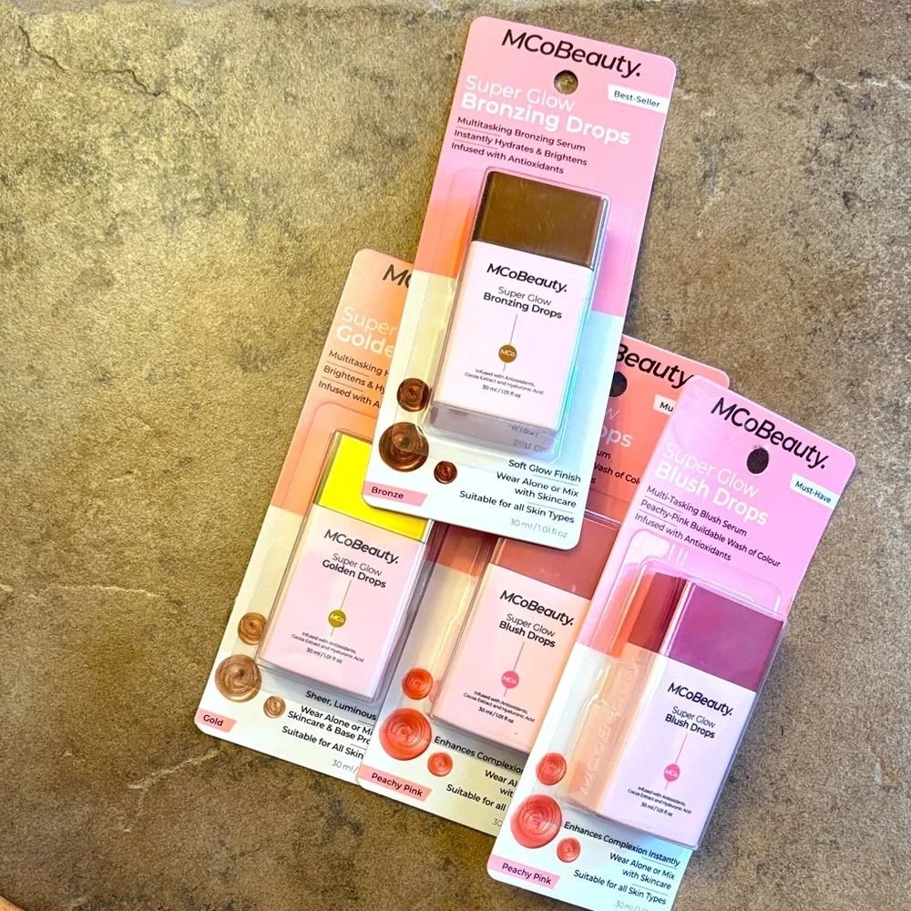 MCoBeauty | Best Seller Super Glow Bronzing Drops Golden Drops & Blush Drops 3